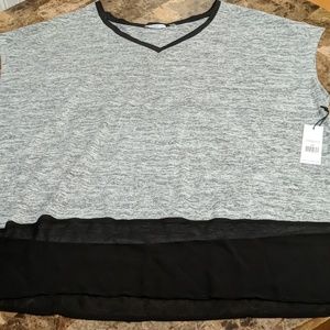 Grey and black tunic